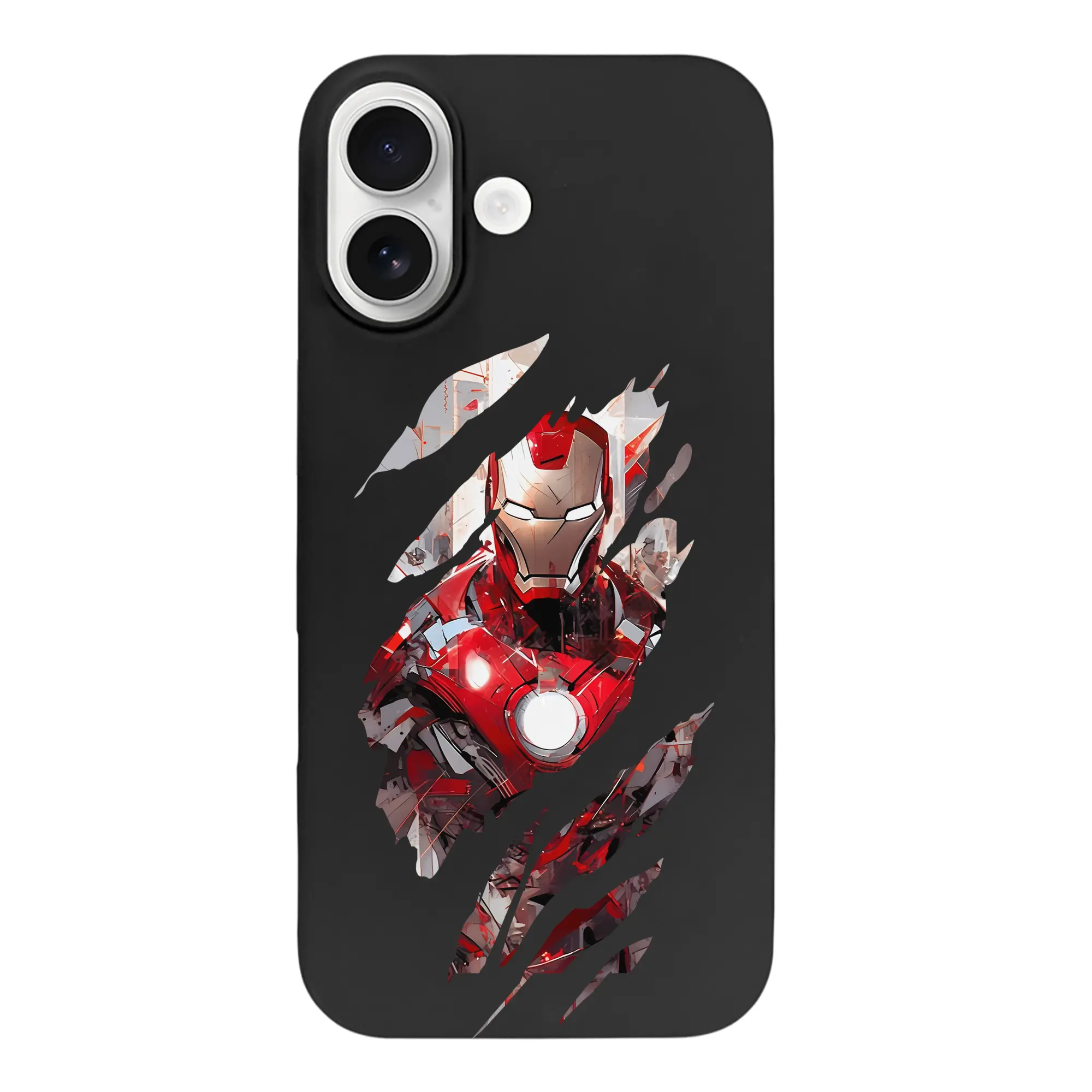アベンジャーズ (Avenjāzu) グッズ アイアンマン（Iron Man） - iPhone 17 シリーズ シリコンケース 薄型 耐衝撃 指紋防止 ソフトタッチカバー 精密フィット 傷防止 保護ケース iPhone 17/17 Air/17 Pro/17 Pro Max 対応